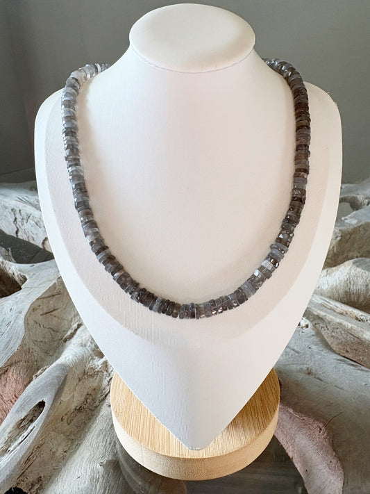 Gray Moonstone Necklace