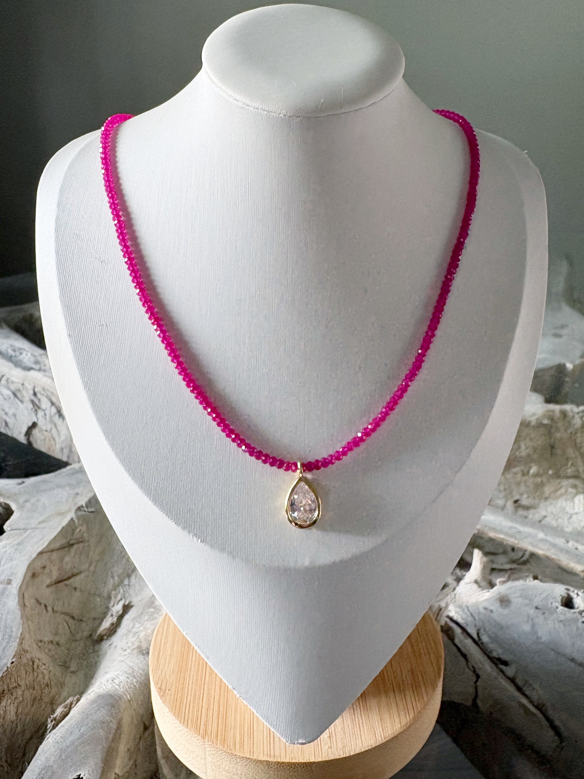 Ruby CZ Necklace