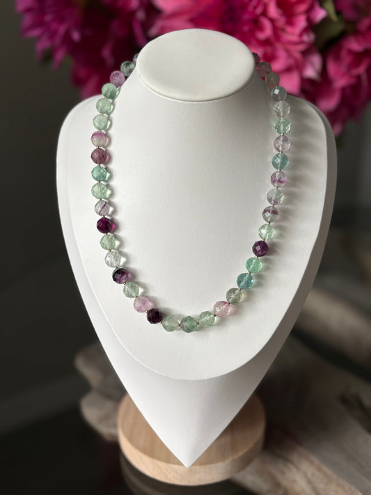 Faceted Fluorite Necklace