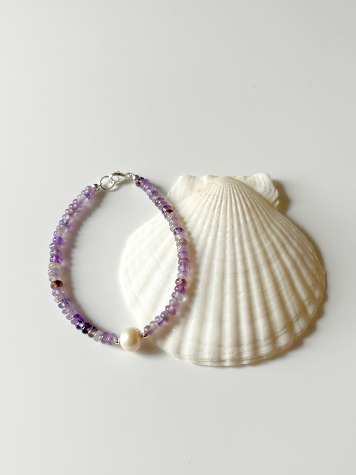 Amethyst and Pearl Bracelet
