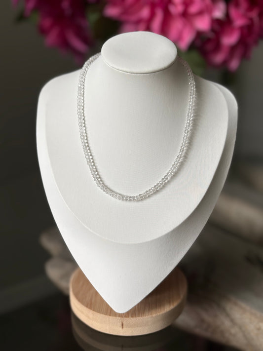 Clear Quartz Skinny Necklace