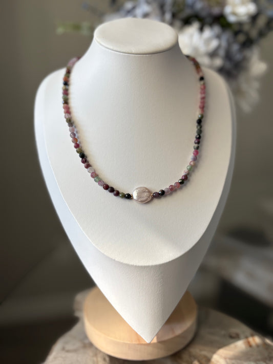 Tourmaline Pearl Necklace