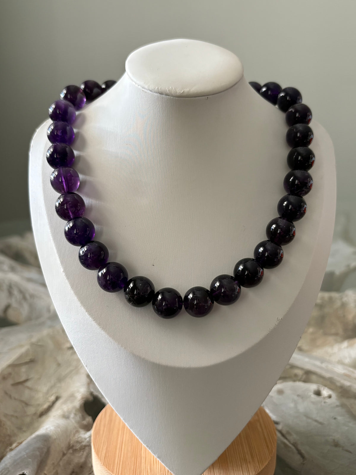 14mm Amethyst Necklace