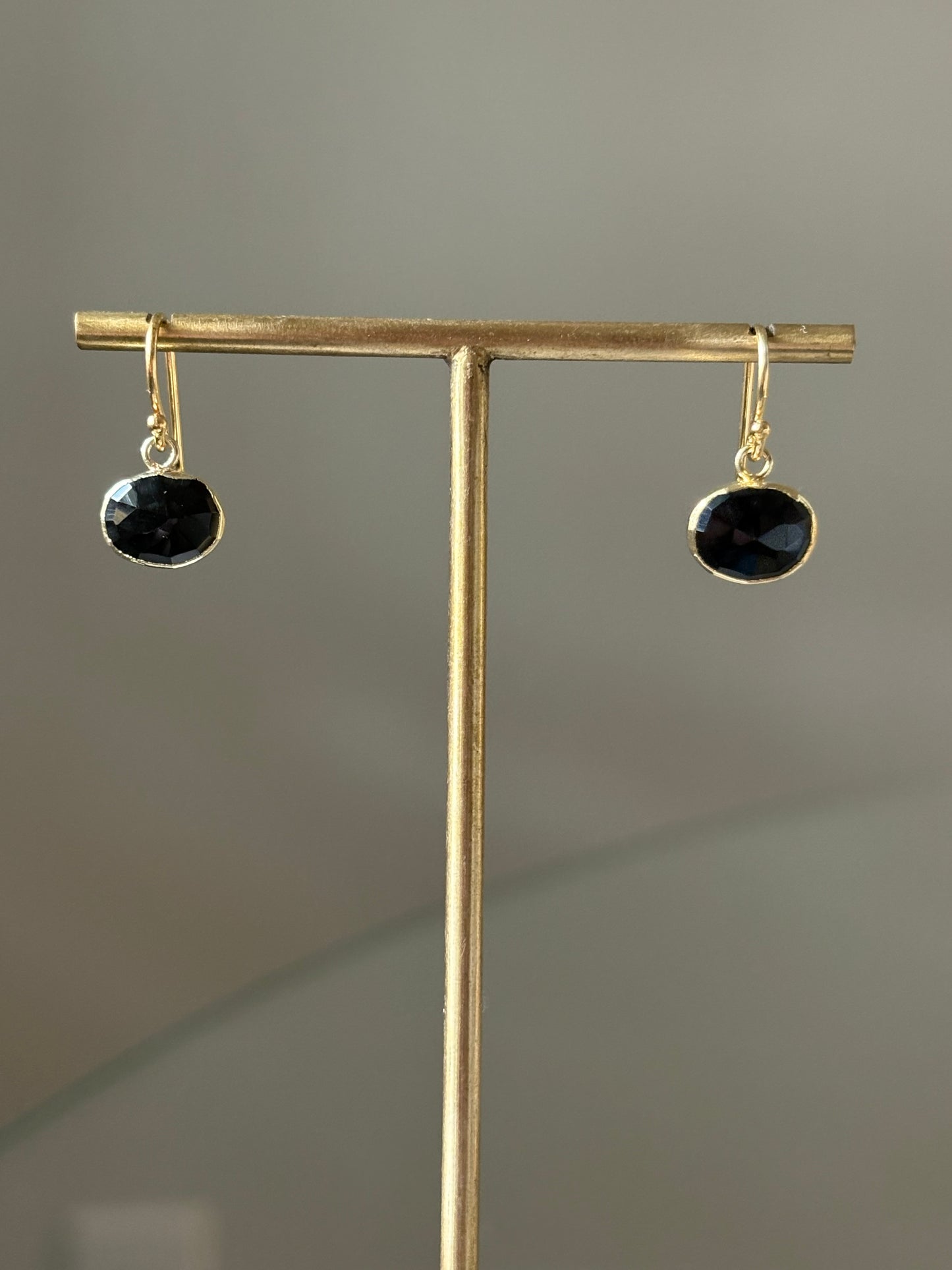 Black Chalcedony Earrings