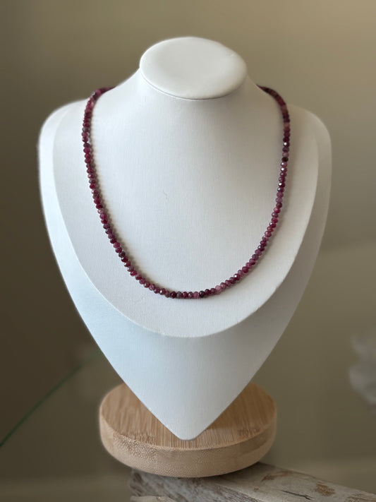 Red Tourmaline Necklace