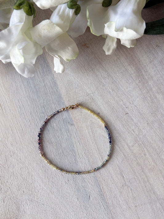 Sapphire Gold Bracelet