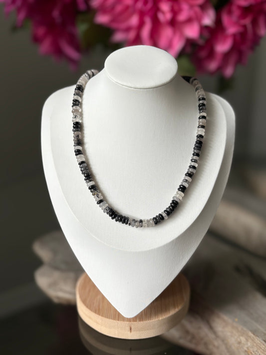 Tourmalinated Quartz Necklace