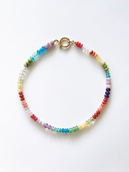 Rainbow Gemstone Necklace