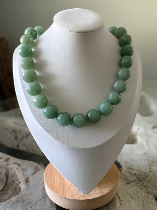 16mm Green Aventurine Necklace