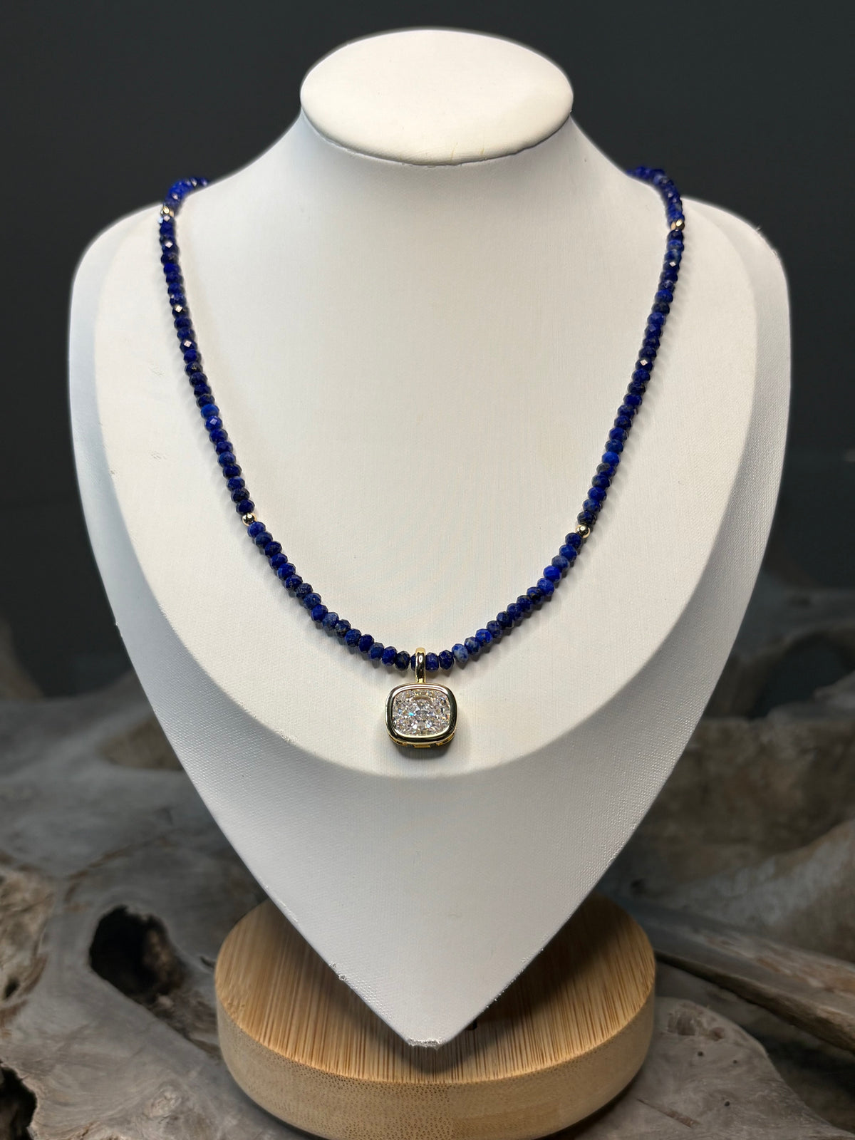 Lapis Lazuli CZ Necklace