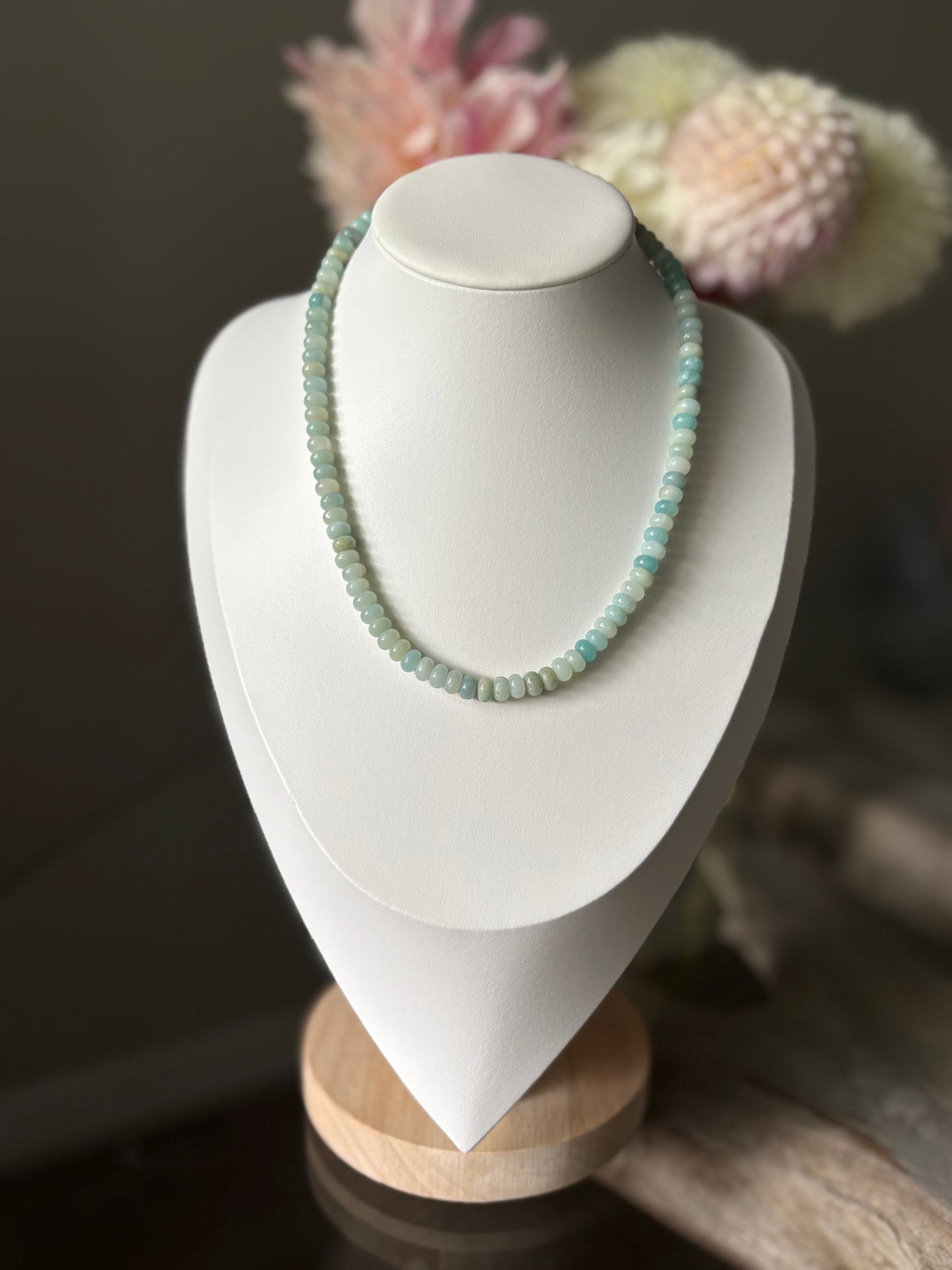 Amazonite Rondelle Necklace