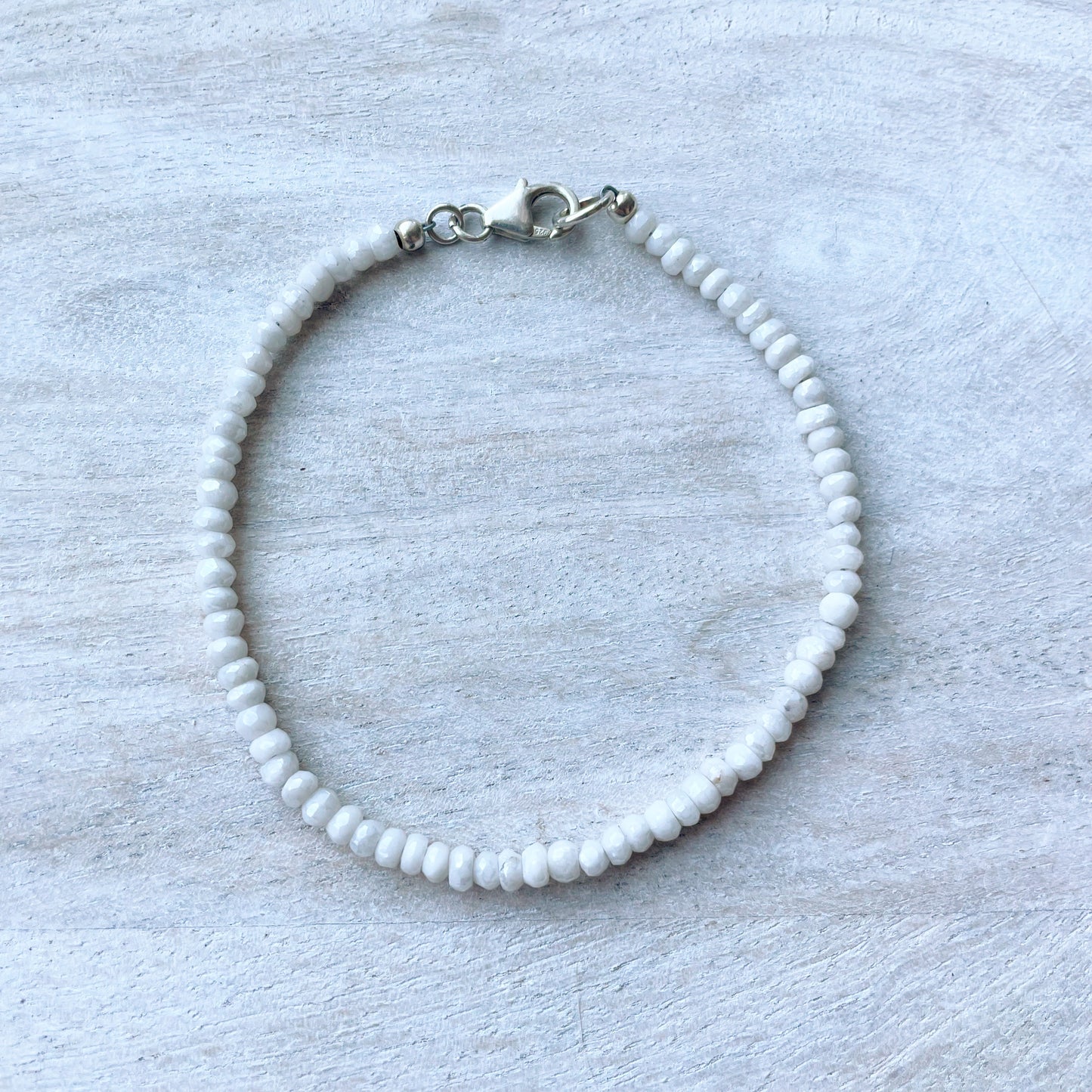 White Silverite Bracelet