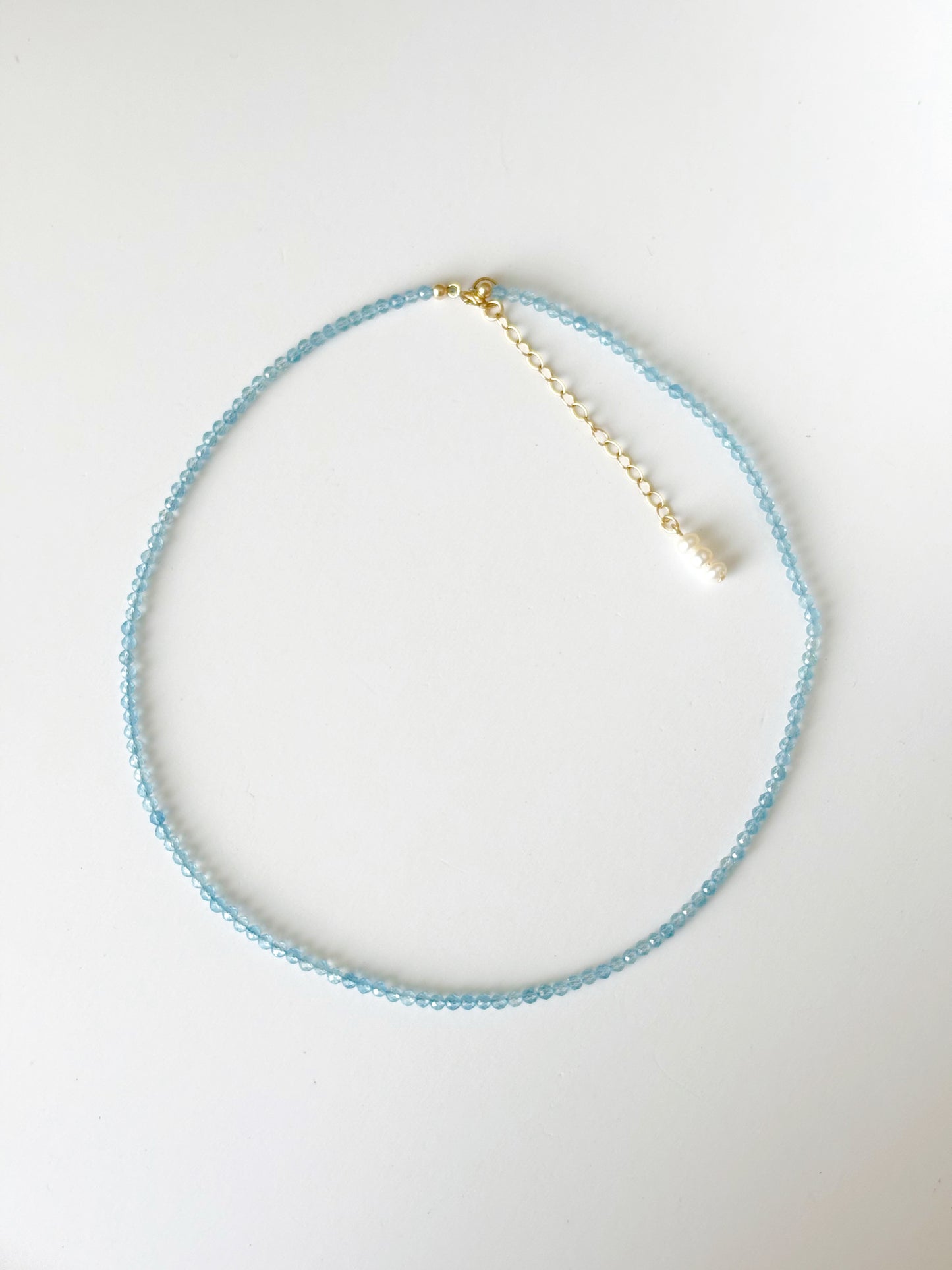 Skinny Light Blue Necklace