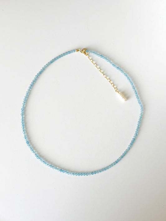Skinny Light Blue Necklace
