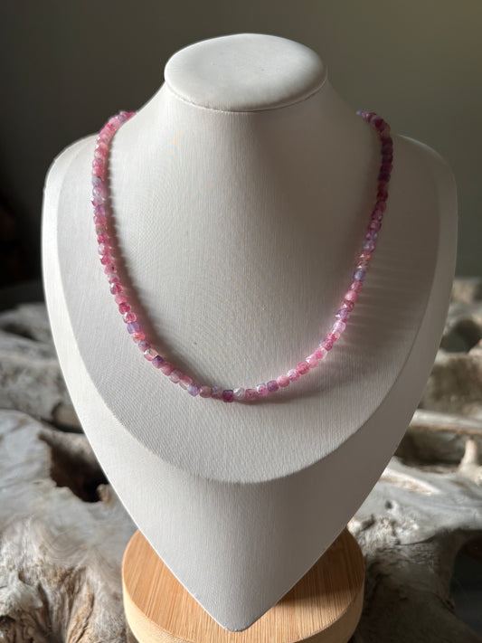 Lepidolite and Tourmaline Necklace