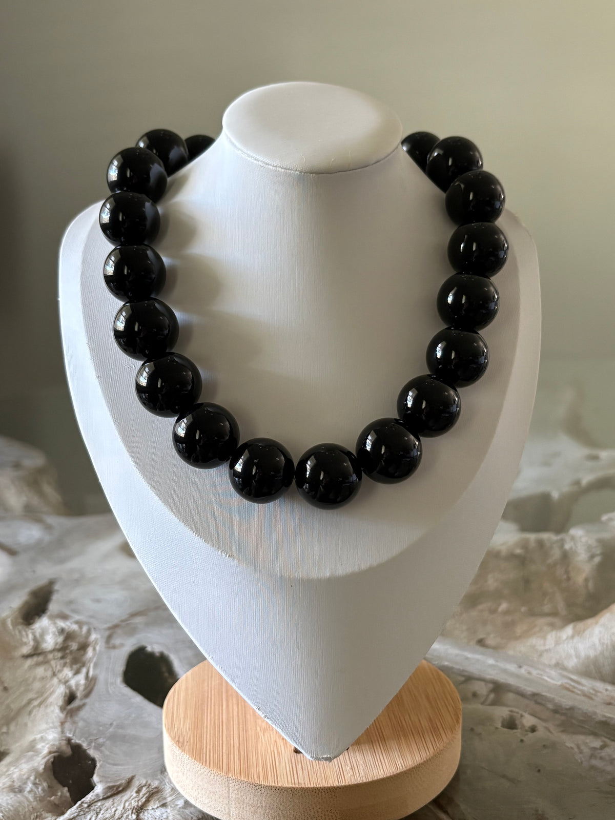Chunky Black Onyx Necklace