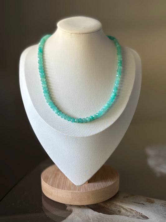 Faceted Amazonite Necklace