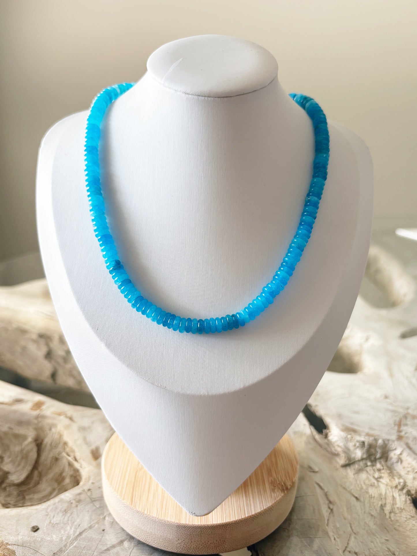 Pool Blue Jade Necklace