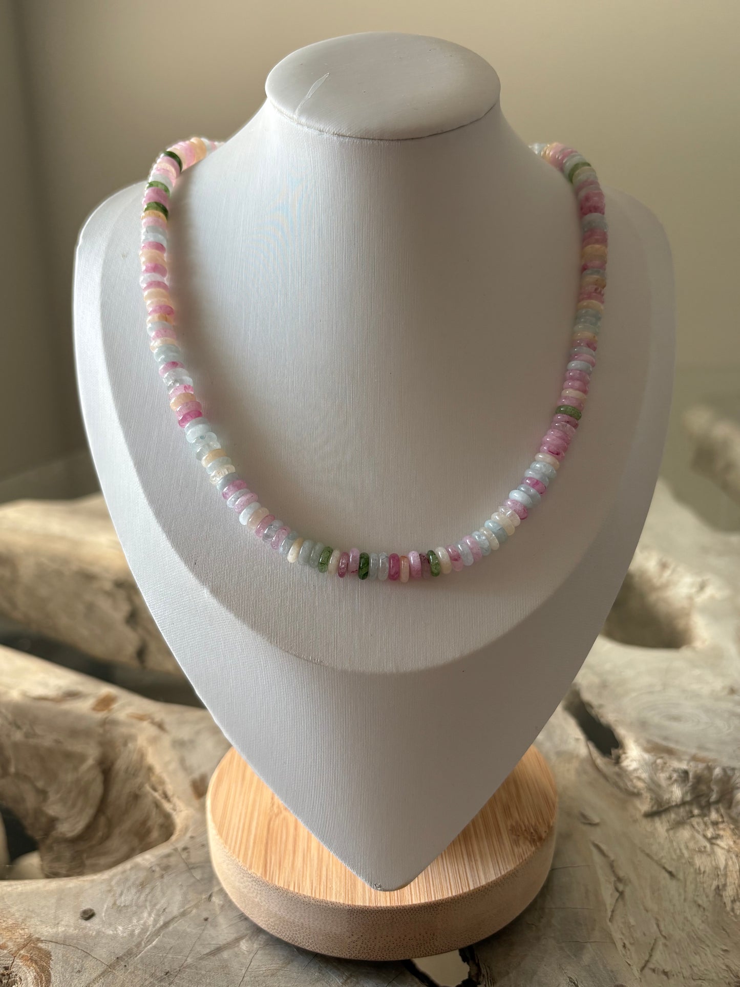 Light Multi Jade Necklace