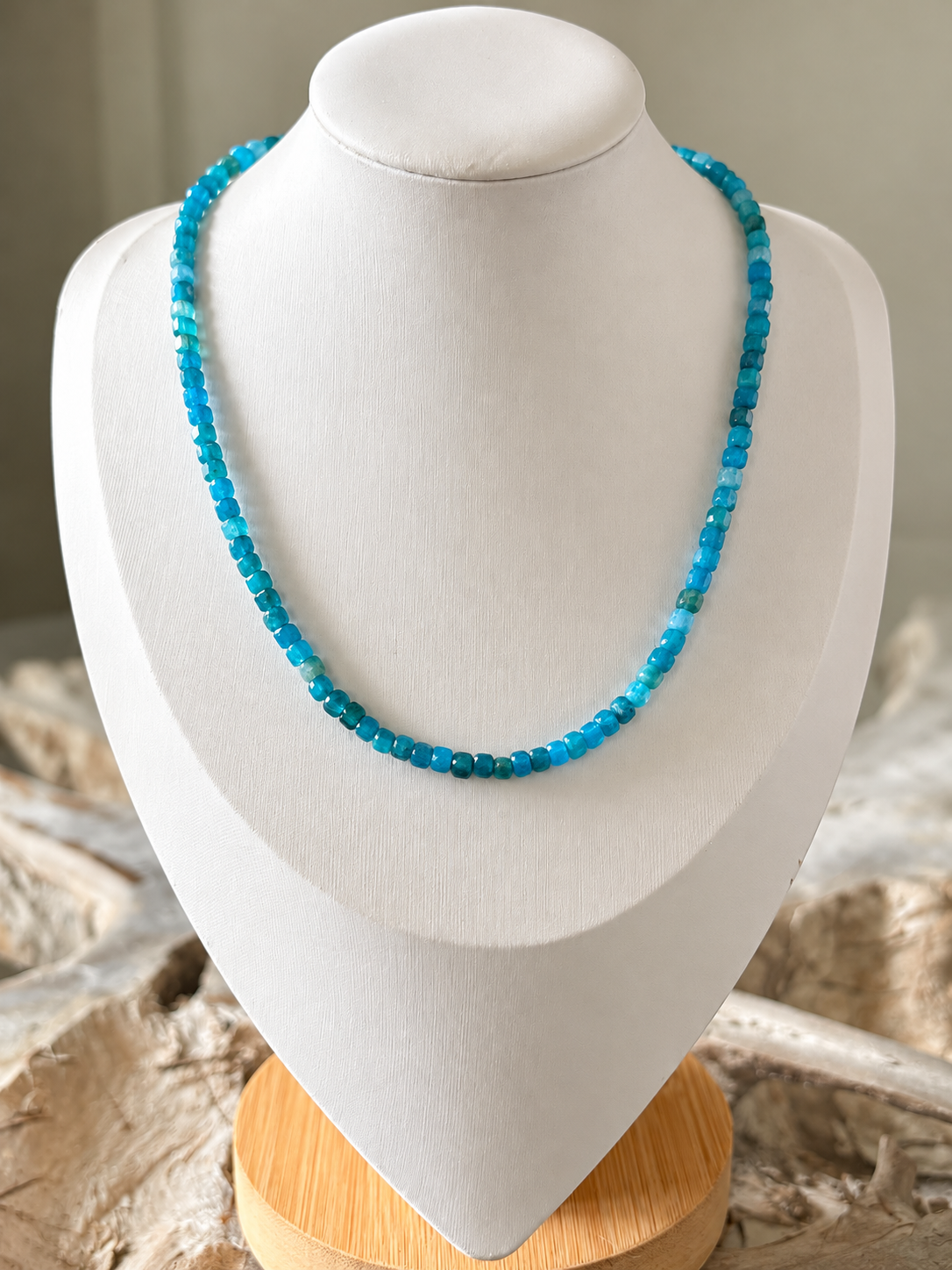 Apatite Cube Necklace