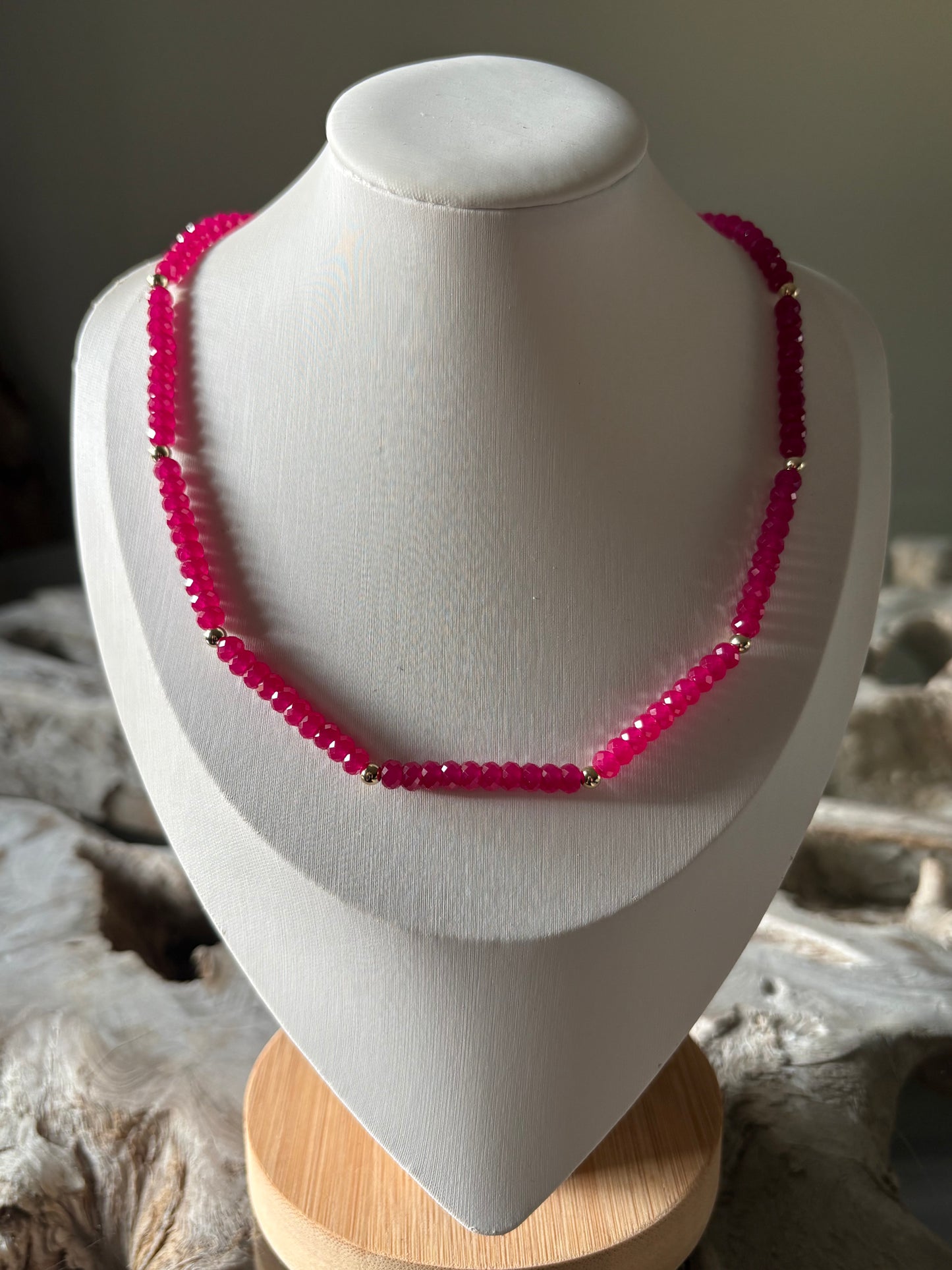 Ruby and Gold Necklace