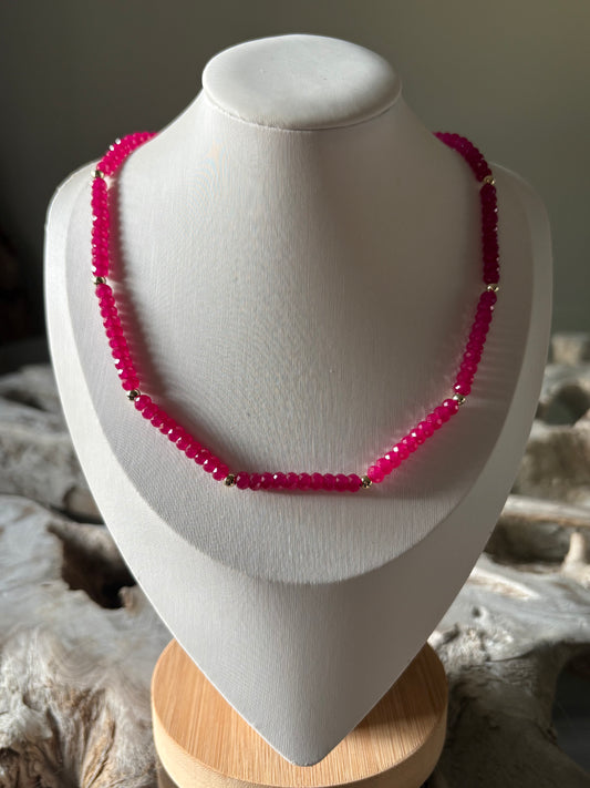 Ruby and Gold Necklace