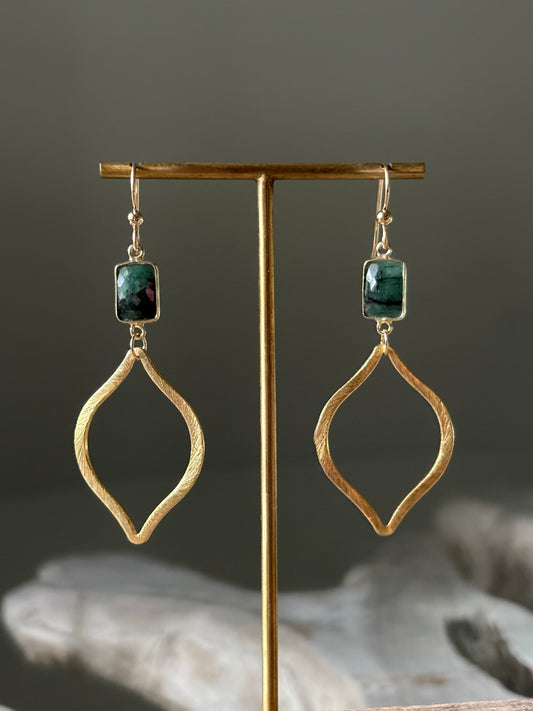 Emerald Marquise Earrings
