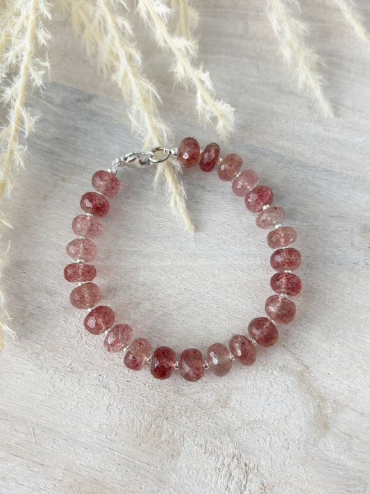 Strawberry Quartz Bracelet
