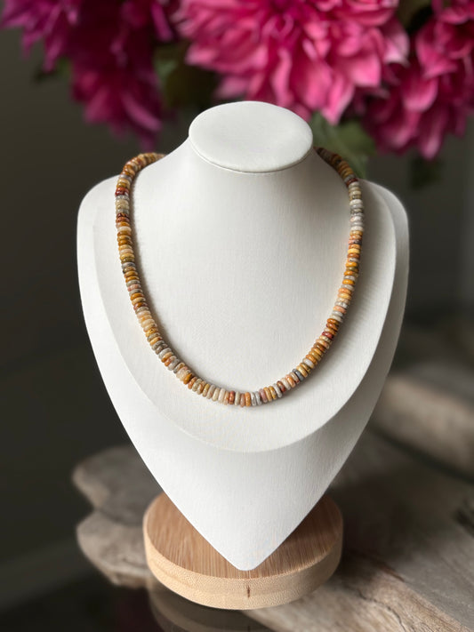 Crazy Yellow Agate Necklace