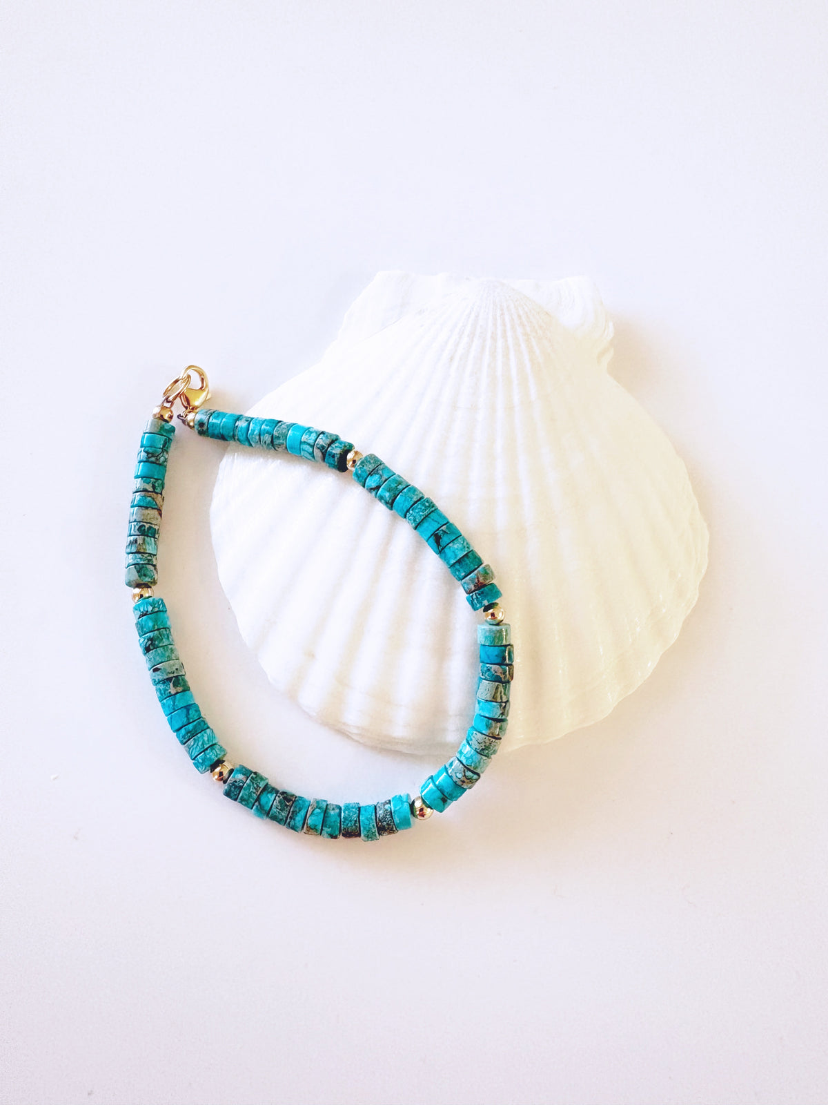 Imperial Jasper Heishi Bracelet