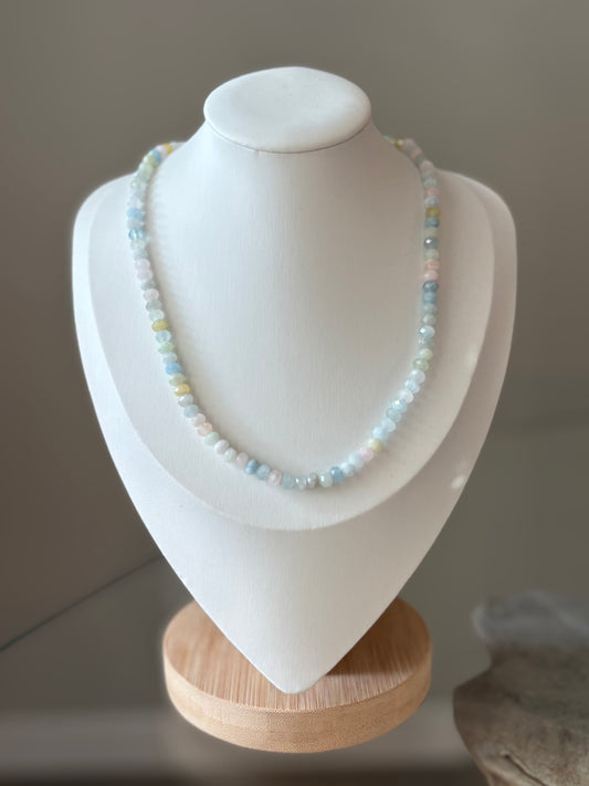 Faceted Morganite Necklace