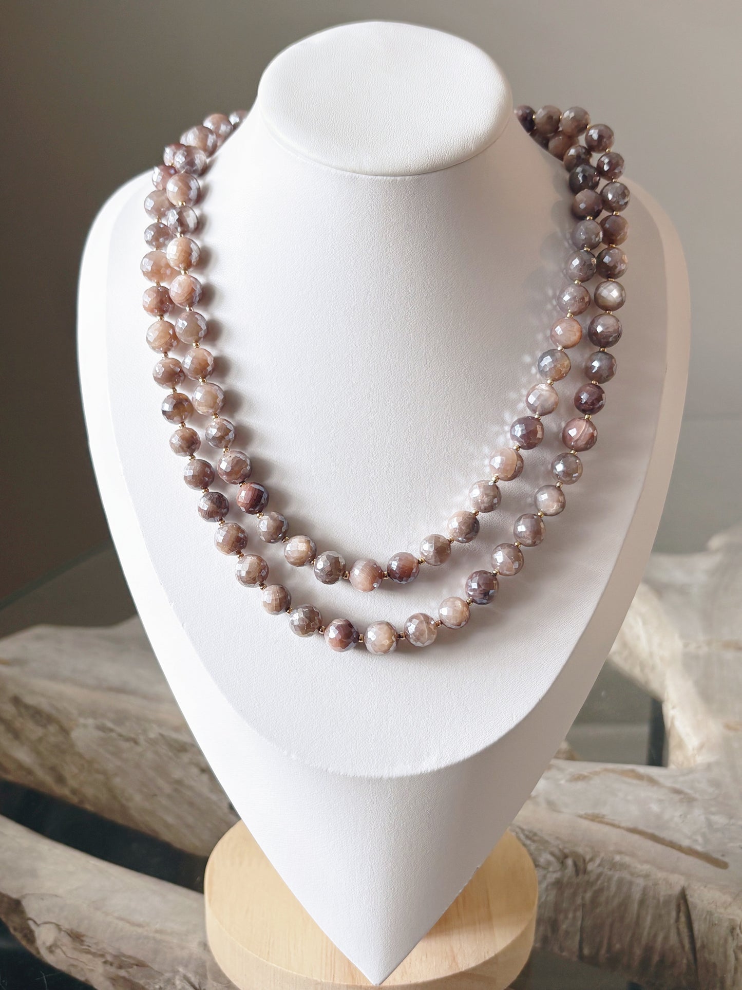 Chocolate Moonstone Necklace