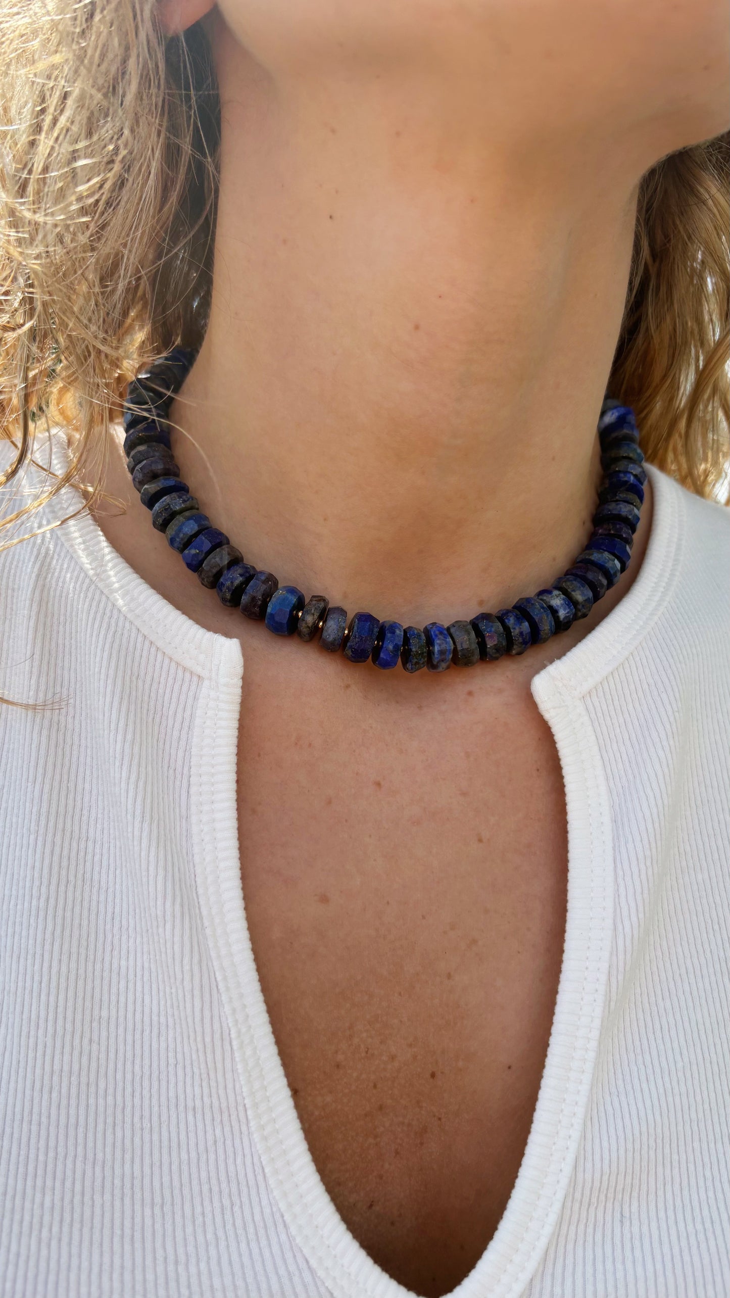 Chunky Lapis Necklace