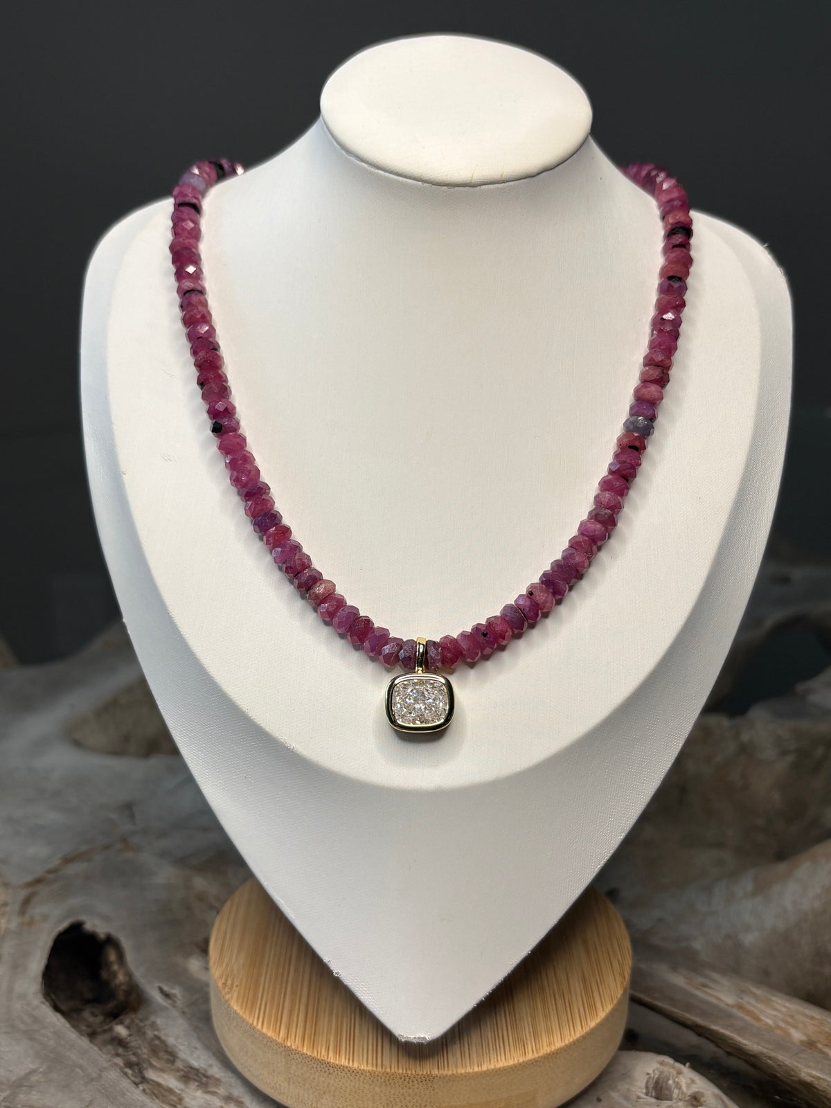 Ruby Cubic Zirconia Necklace