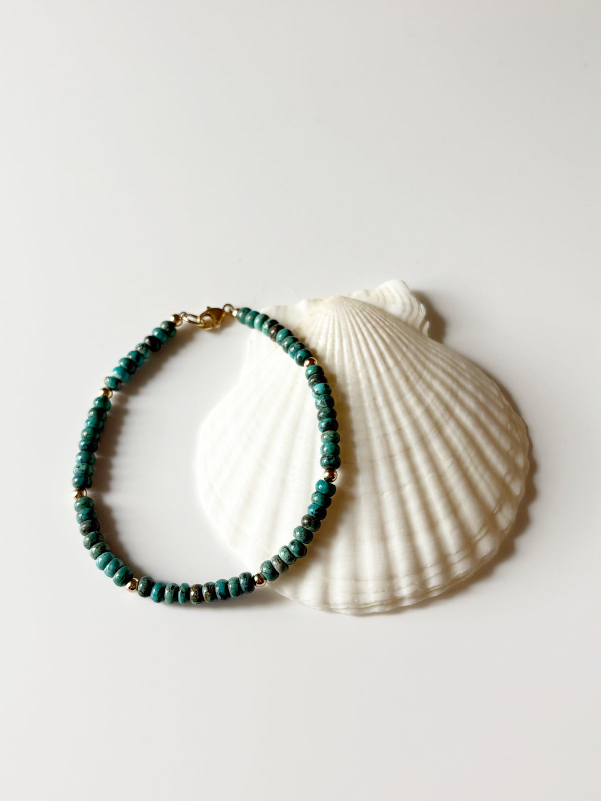 Turquoise and Gold Bracelet