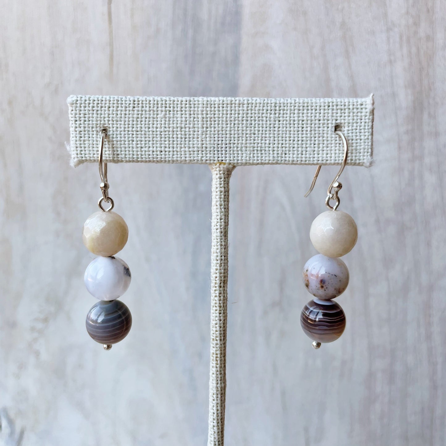 Gemstone Dangle Earrings
