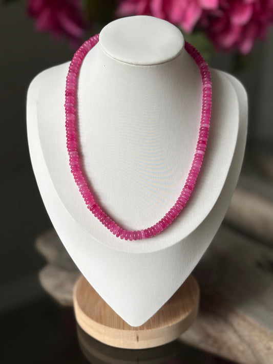 Pink Jade Necklace