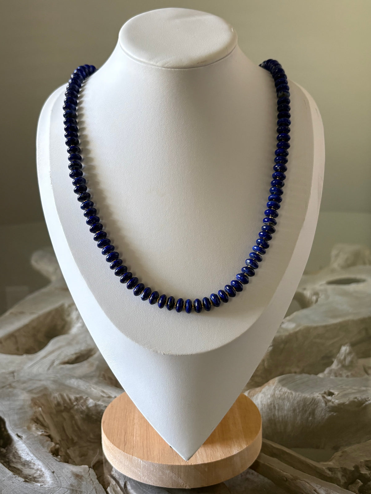 Long Lapis Necklace