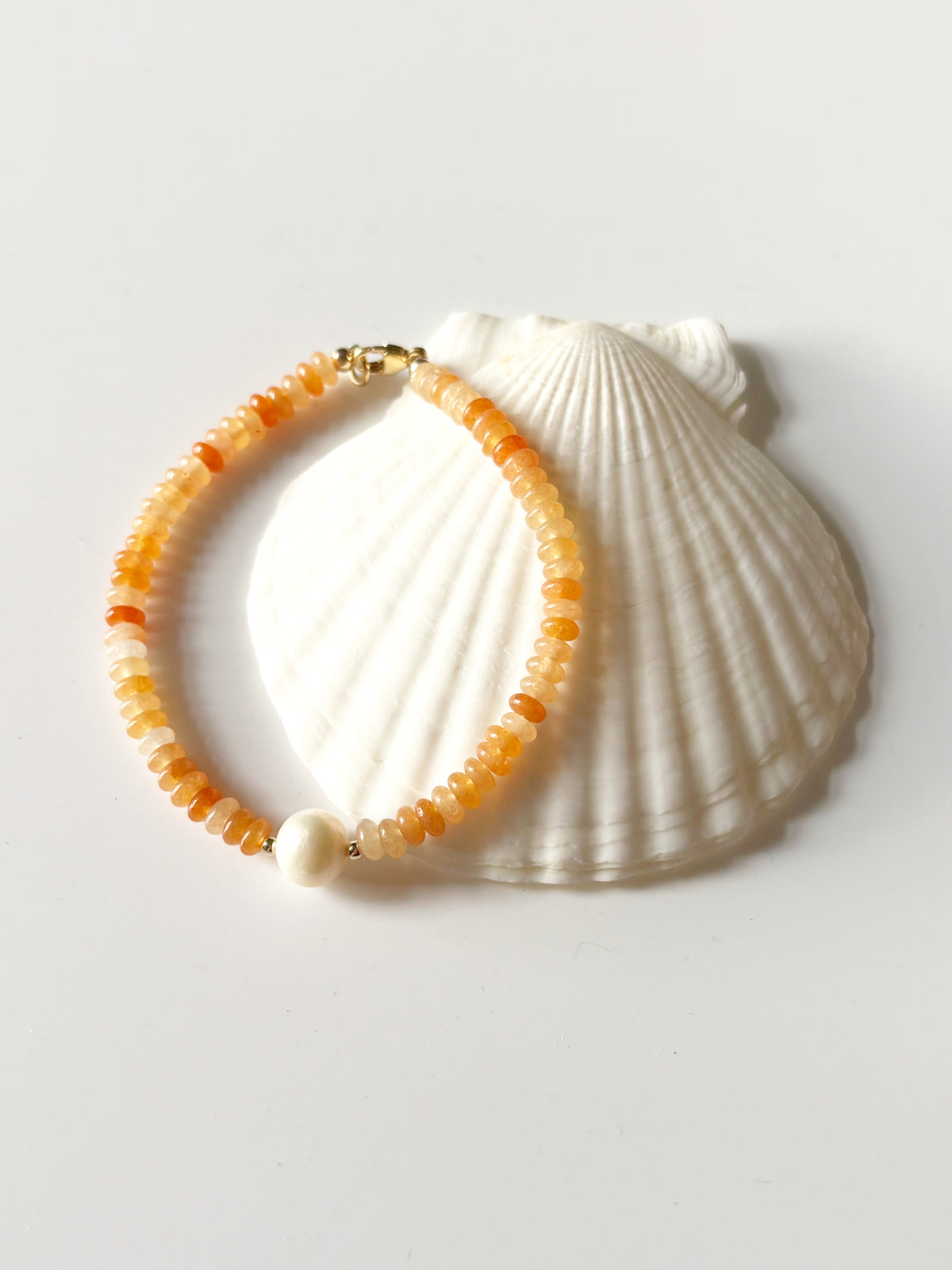 Aventurine and Pearl Bracelet