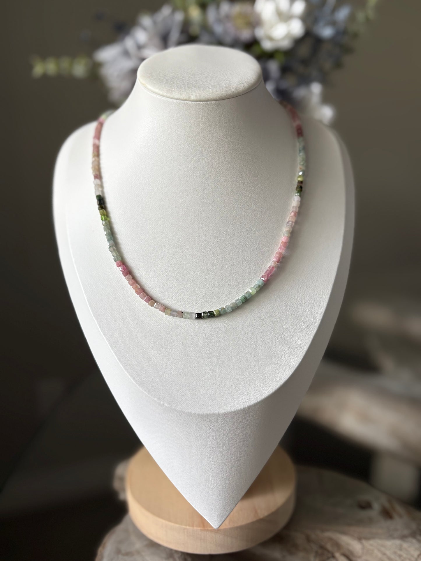 Tourmaline Cube Necklace