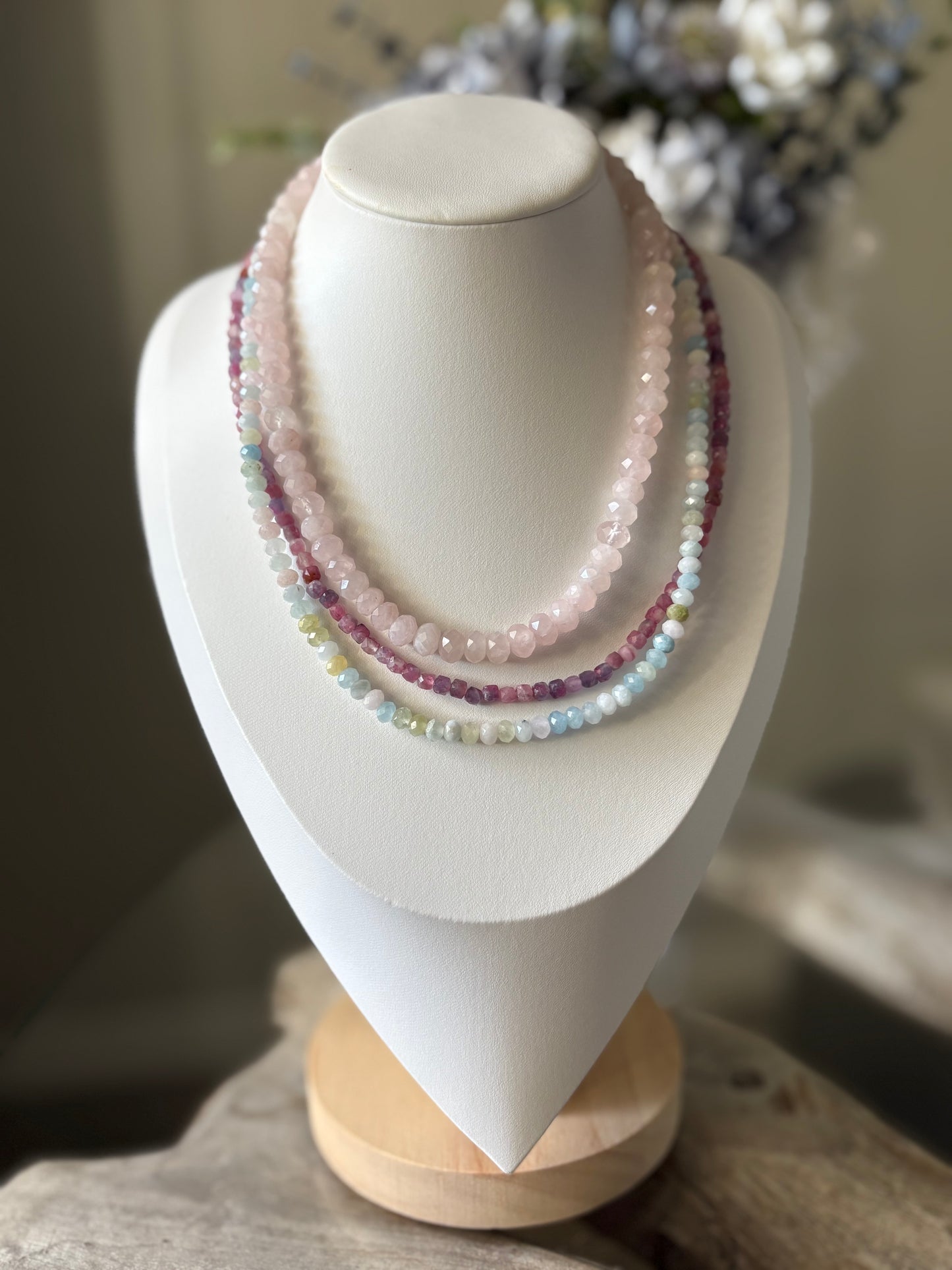 Tourmaline Lepidolite Necklace