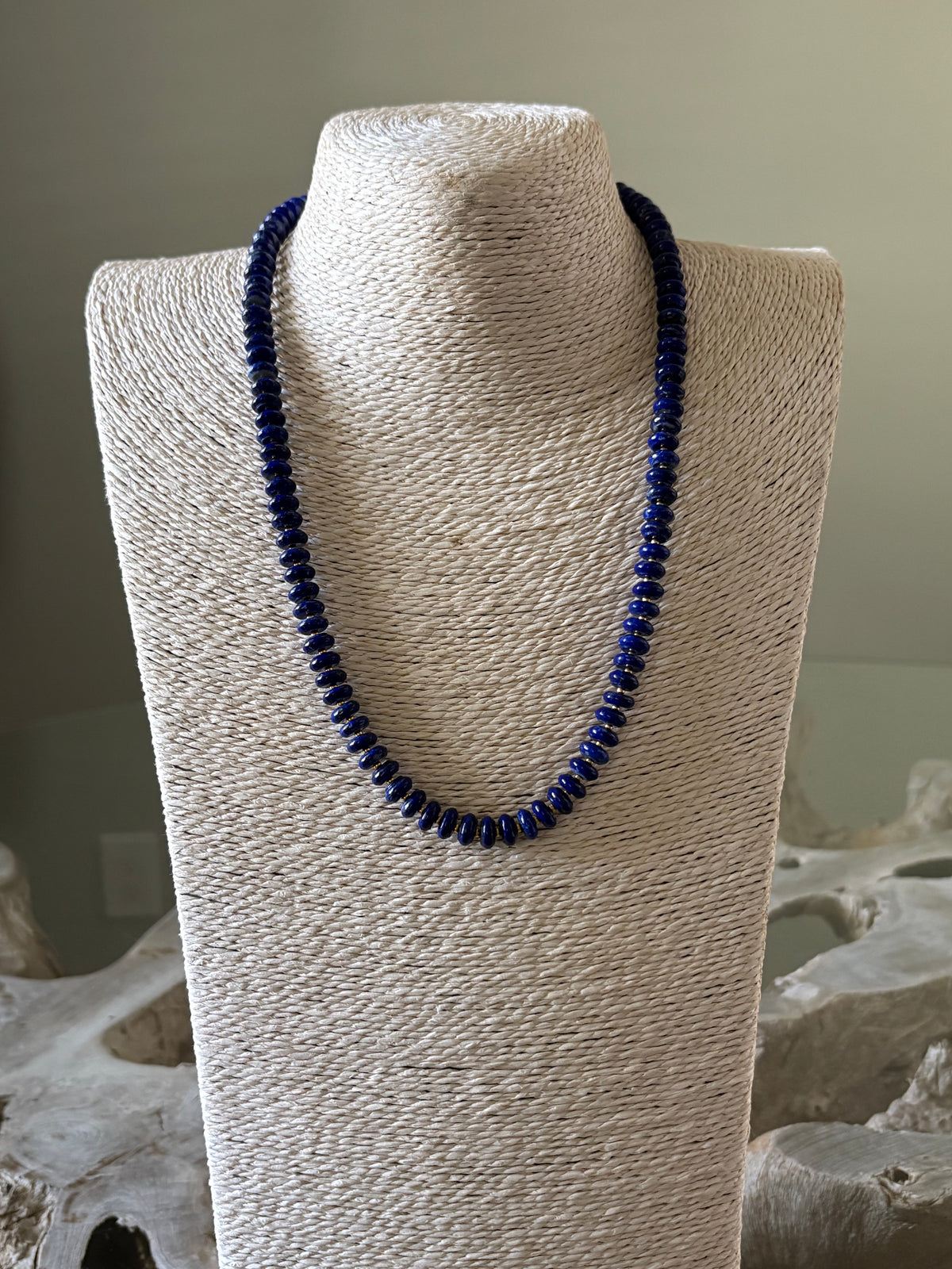 Long Lapis Necklace
