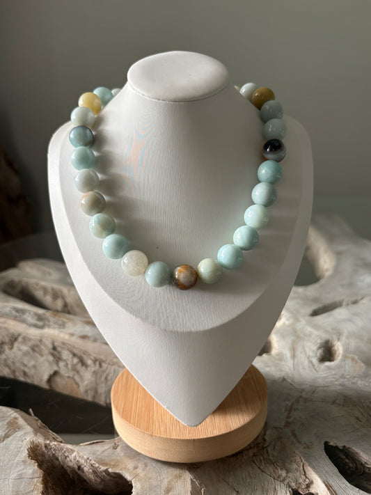 Chunky Smooth Amazonite Necklace