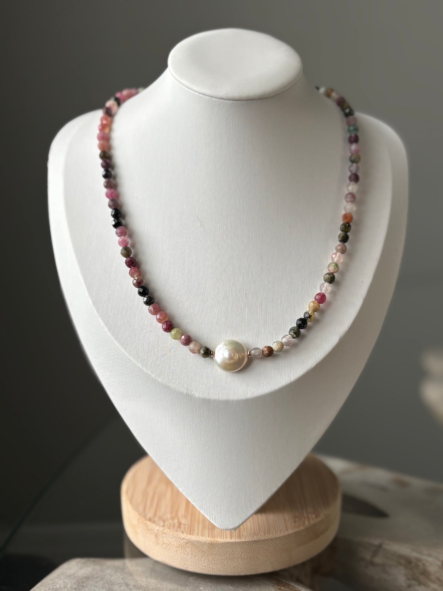 Tourmaline Pearl Necklace