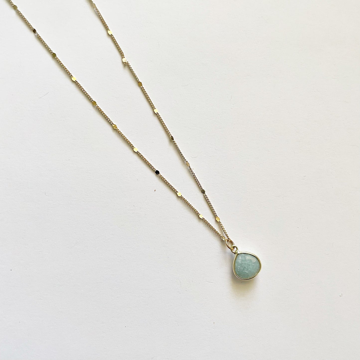 Delicate Aquamarine Necklace