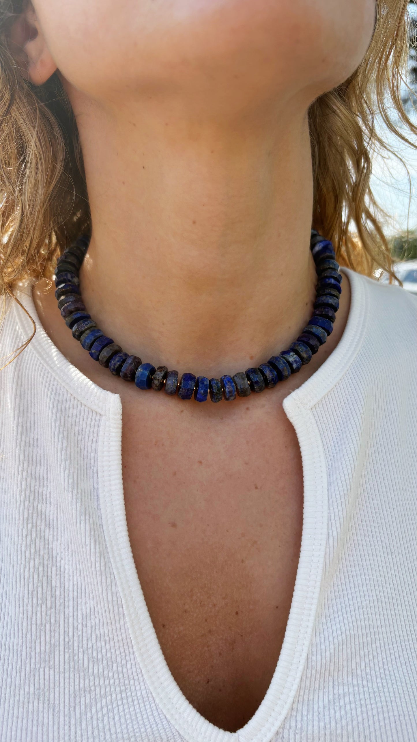 Chunky Lapis Necklace