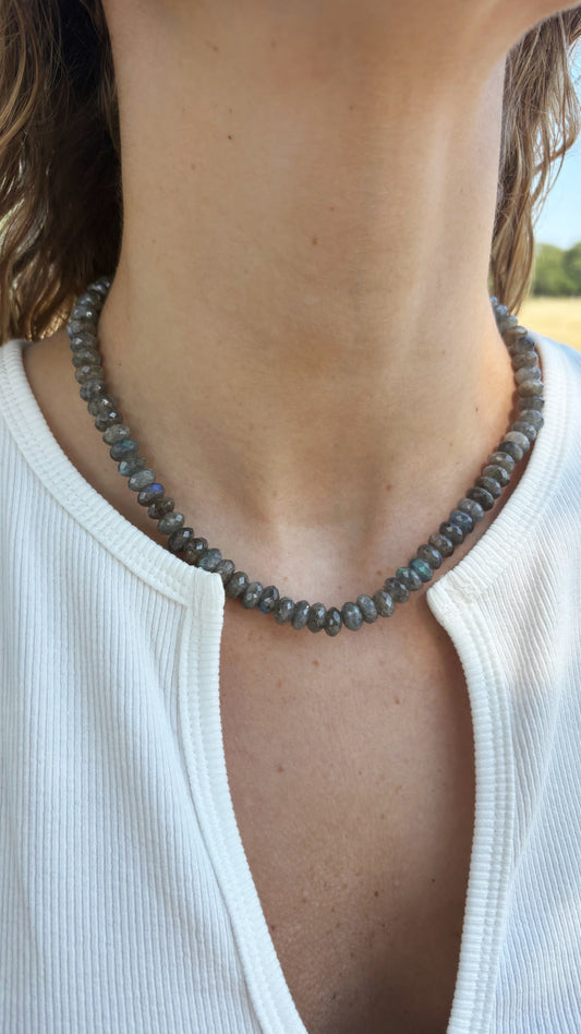 Faceted Labradorite Necklace