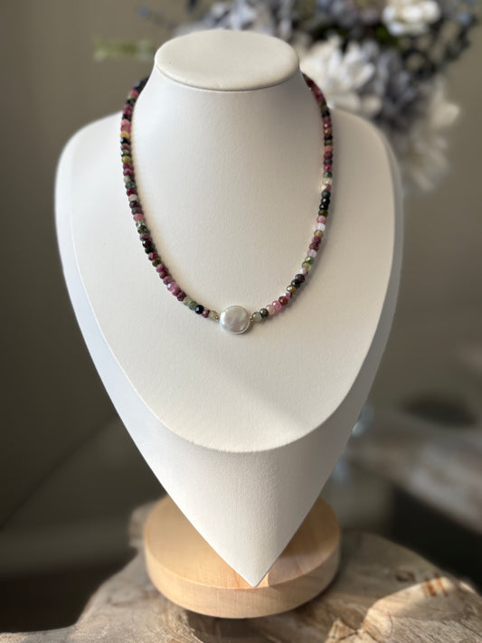 Tourmaline Pearl Necklace