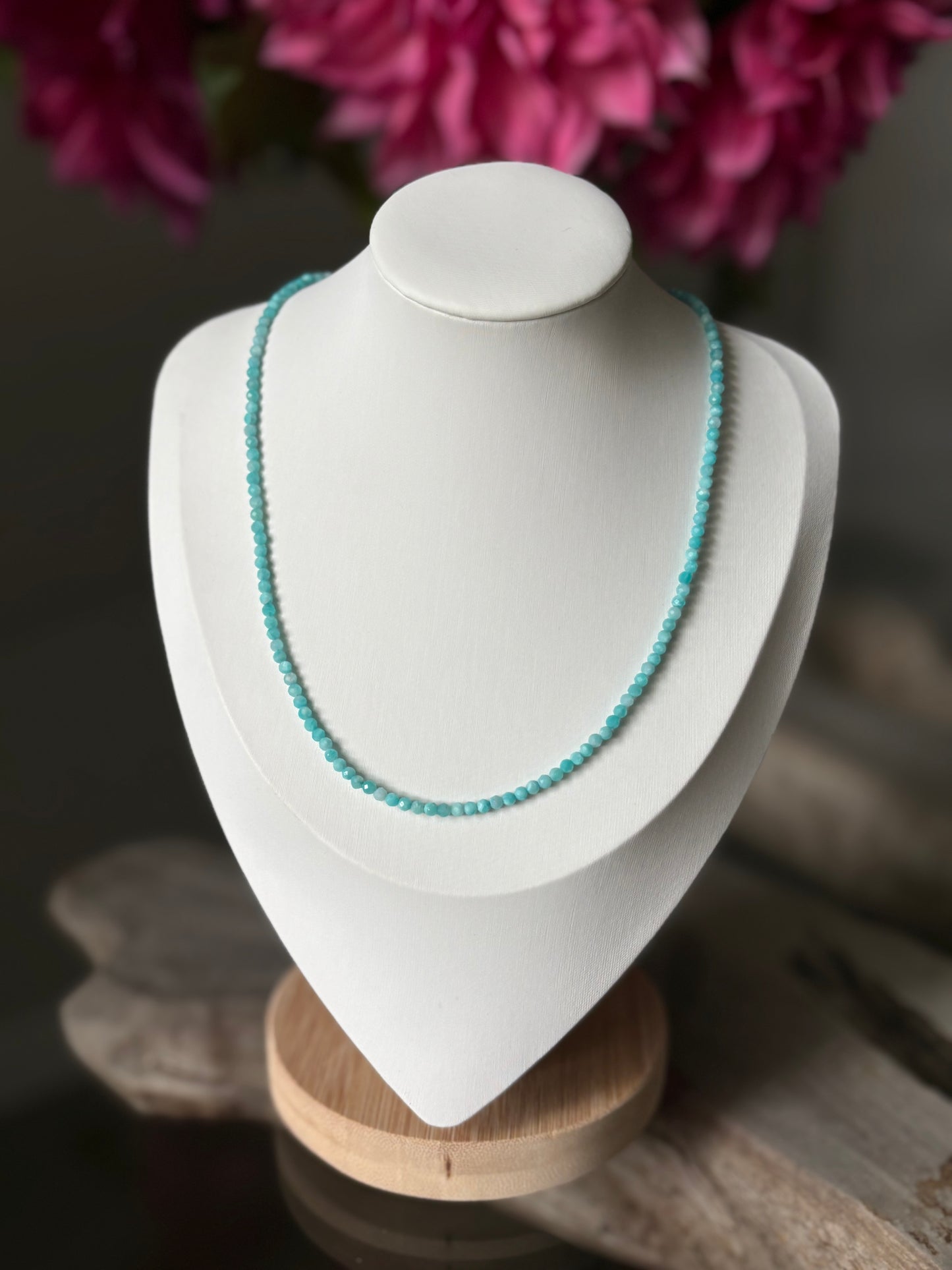 Simple Amazonite Necklace 16"