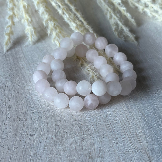 Frosted Rose Quartz Bracelet